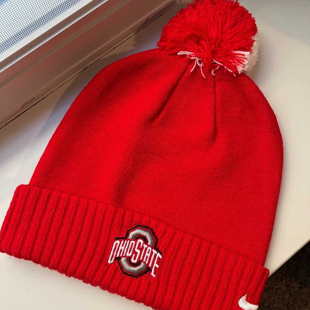 Nike Ohio State Pom-Pom Winter Hat